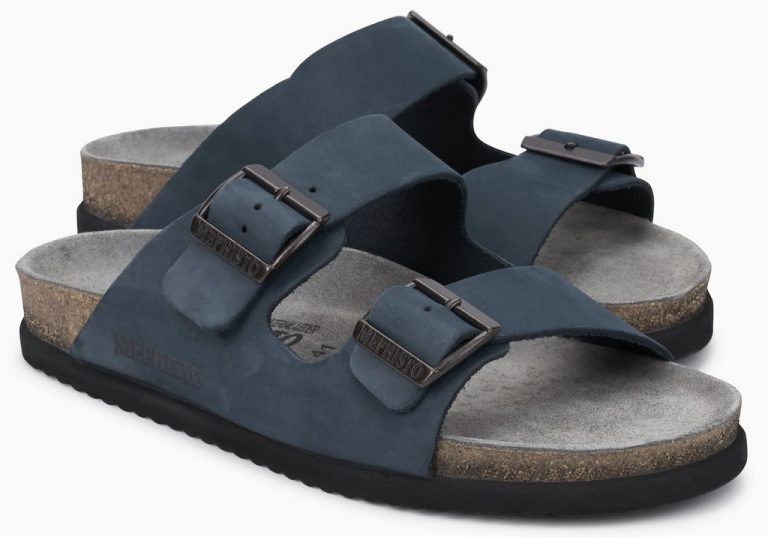 Mephisto NERIO Heren Slipper - Marineblauw nubuck
